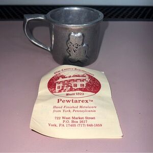 Vintage Pewtarex Pewter Bear Mug by Olde Country Reproductions Antique Beautiful